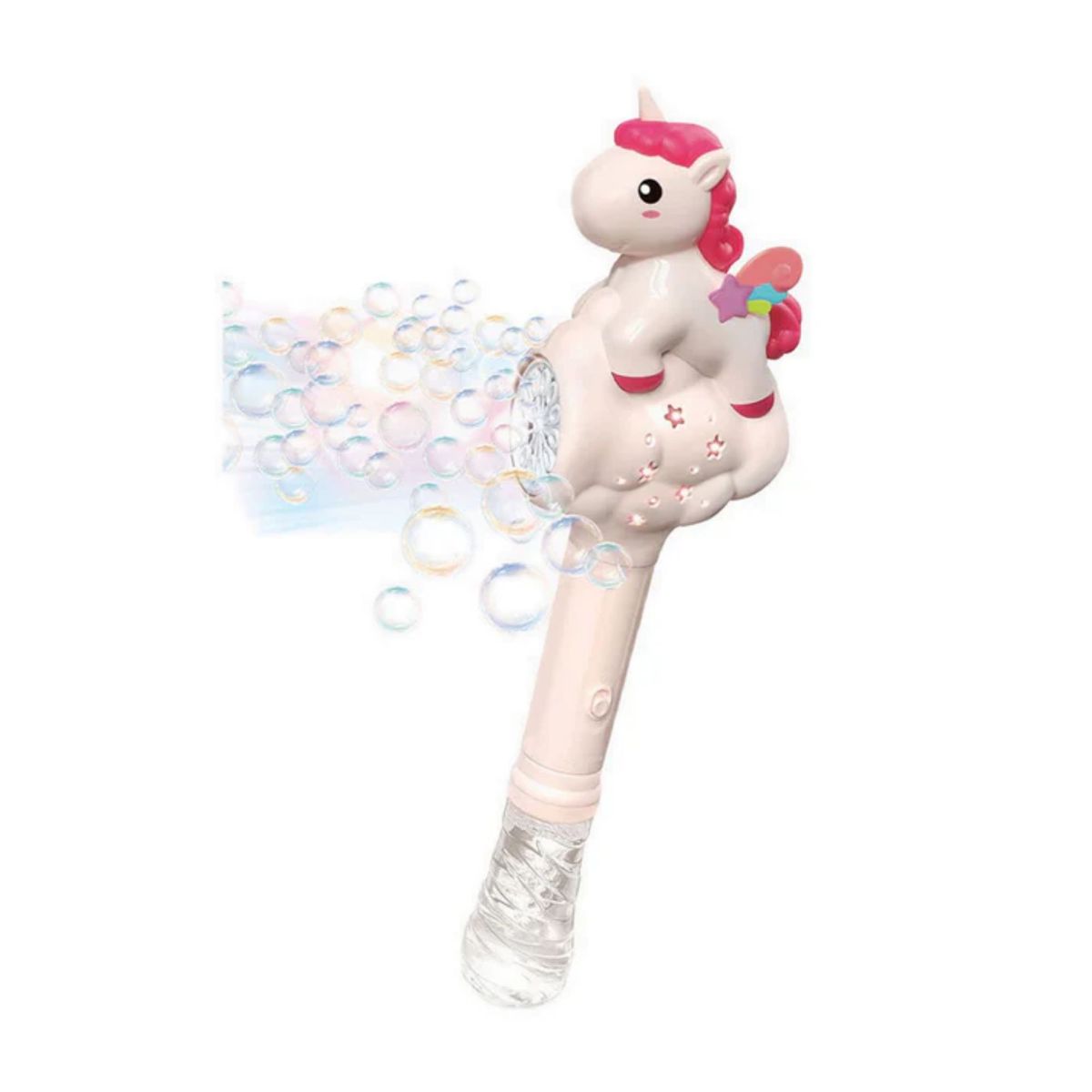 GENERICO - JUGUETE VARITA DE BURBUJAS UNICORNIO - CON LUZ