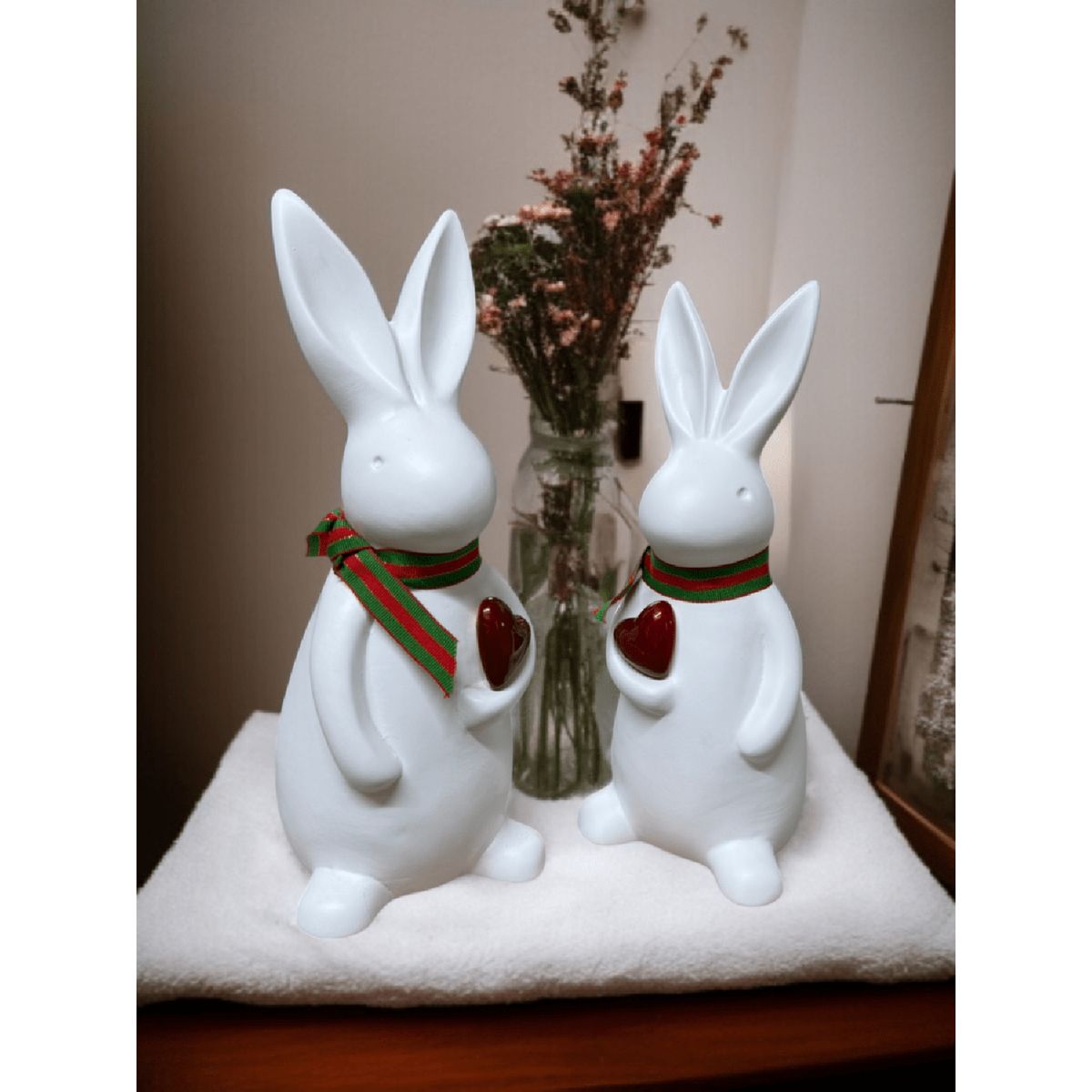 MAP DESIGN HOME - Set de Conejos Navidad con Lazo