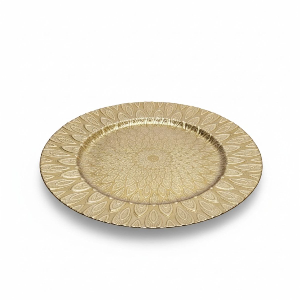 GENERICO - Plato de Sitio Charger Hojas Set x 3 platos