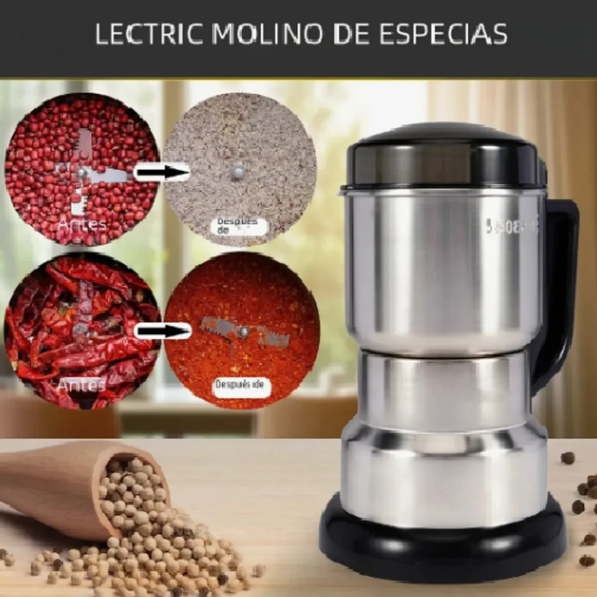 GENERICO - Molino De Café Eléctrico Molinillo De Cocina