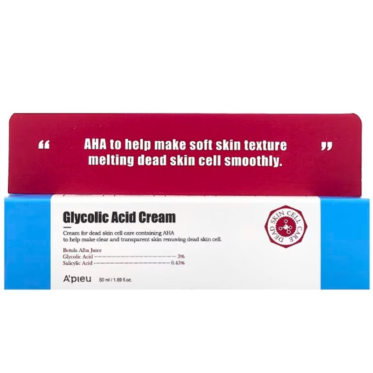 GENERICO - APIEU Corea Glycolic Acid Cream 50mL Crema Ácido Glicólico APIEU