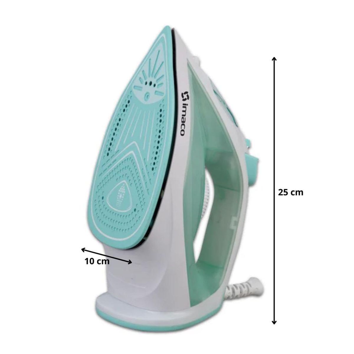 IMACO - Plancha Vapor Base Ceramica Cverde Imaco Verde Claro  ETA1615V