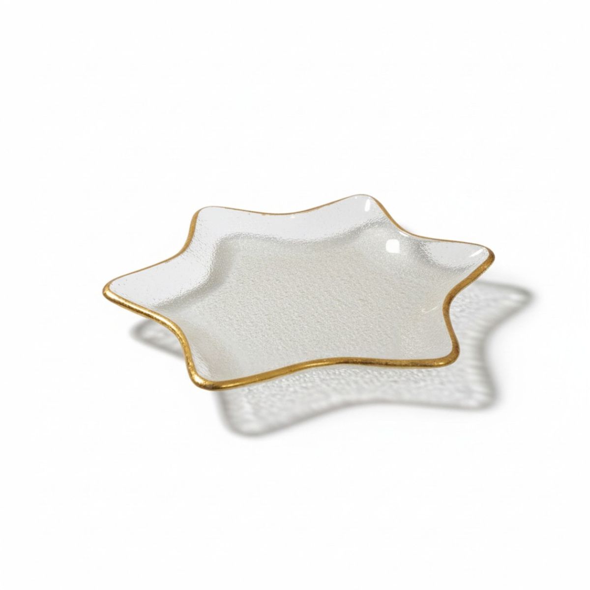GENERICO - Plato Estrella con Borde Dorado