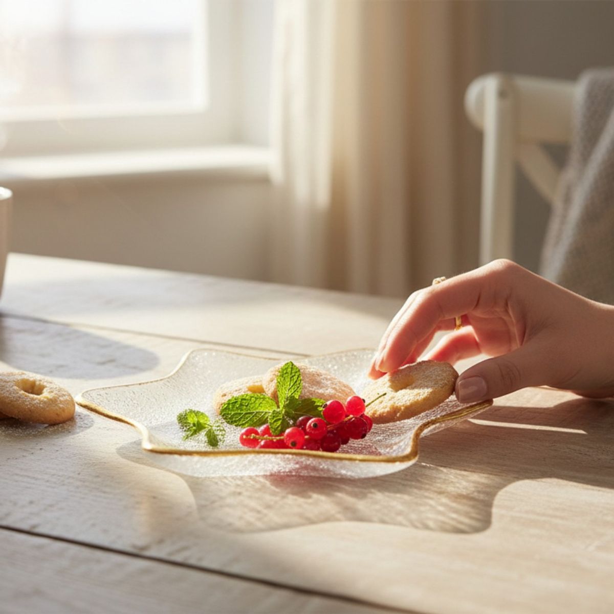 GENERICO - Plato Estrella con Borde Dorado