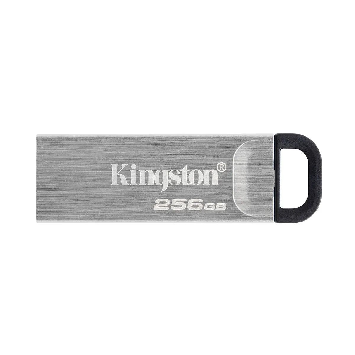 KINGSTON - Memoria Usb 256Gb Kingston lica PlaKyson Metáteada - Alta Velocidad Y Diseño Elegante