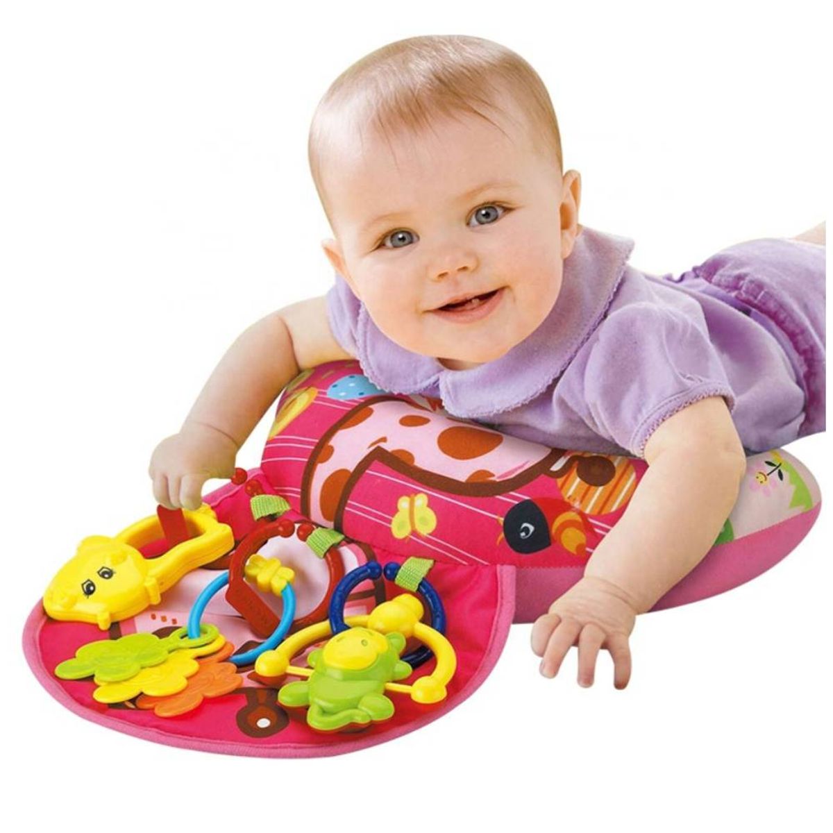 GENERICO - Cojín de Estimulación con Sonajeros para Niño