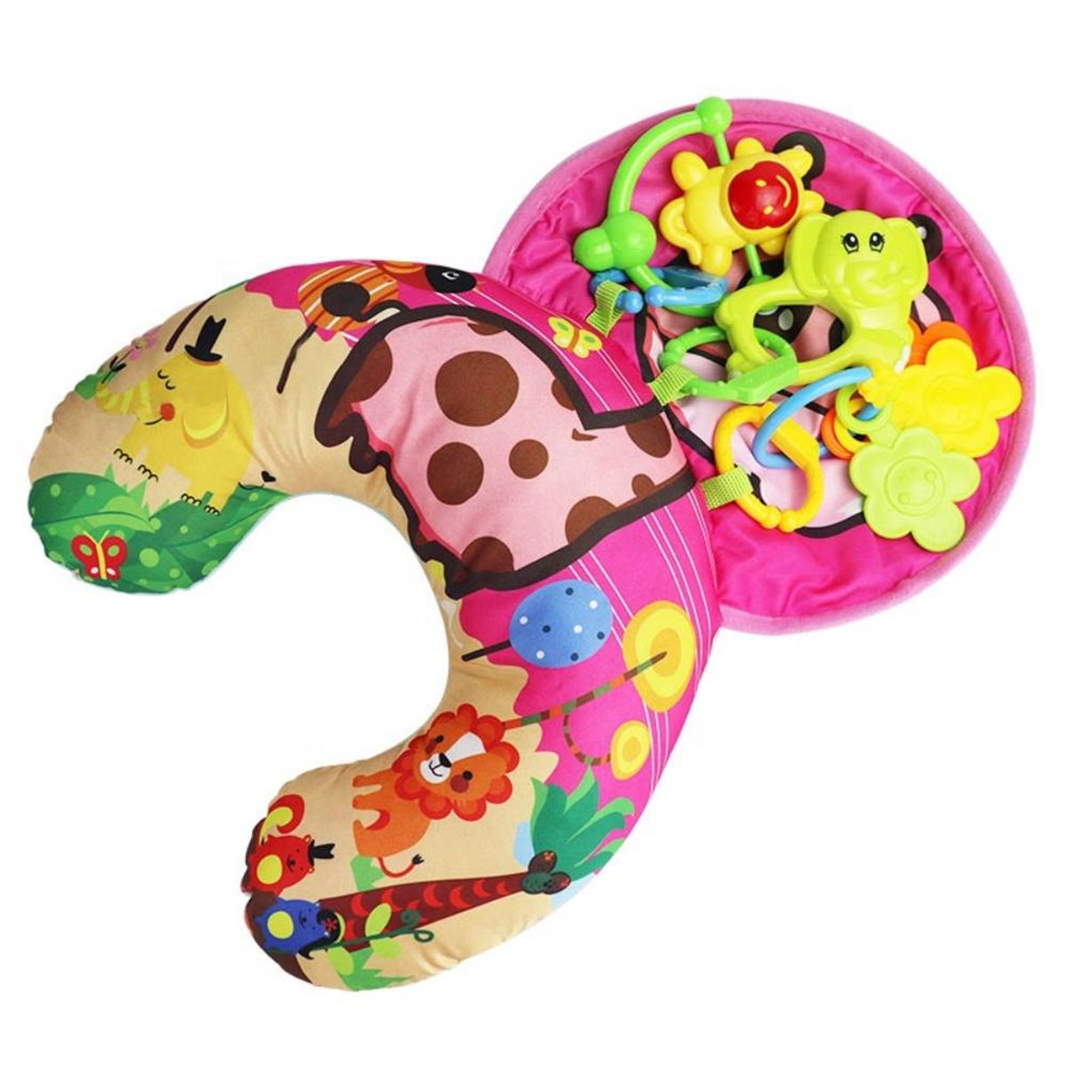 GENERICO - Cojín de Estimulación con Sonajeros para Niño