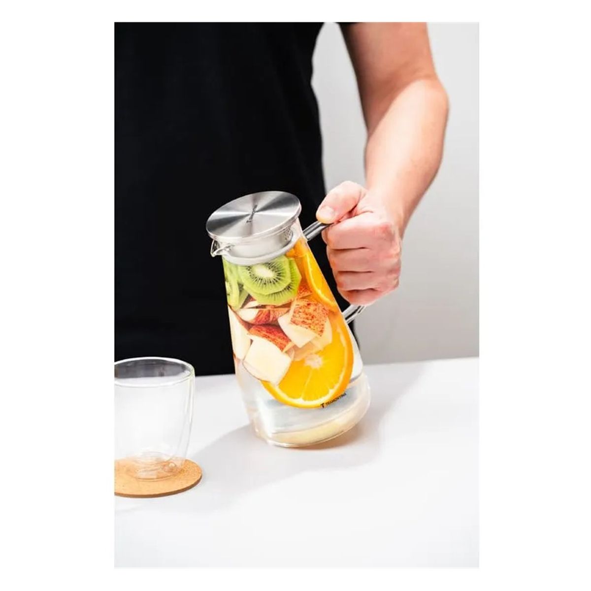 TRAMONTINA - JARRA DE VIDRIO BOROSILICATO TRAMONTINA CON TAPA 1.8 L