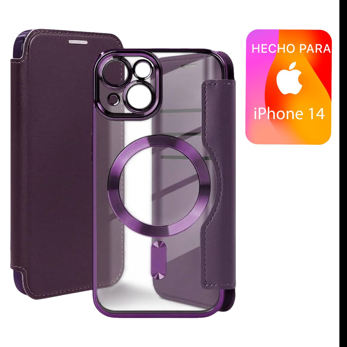 ASIA IMPORT - Case FlipCover Para iPhone 14 Para Celular