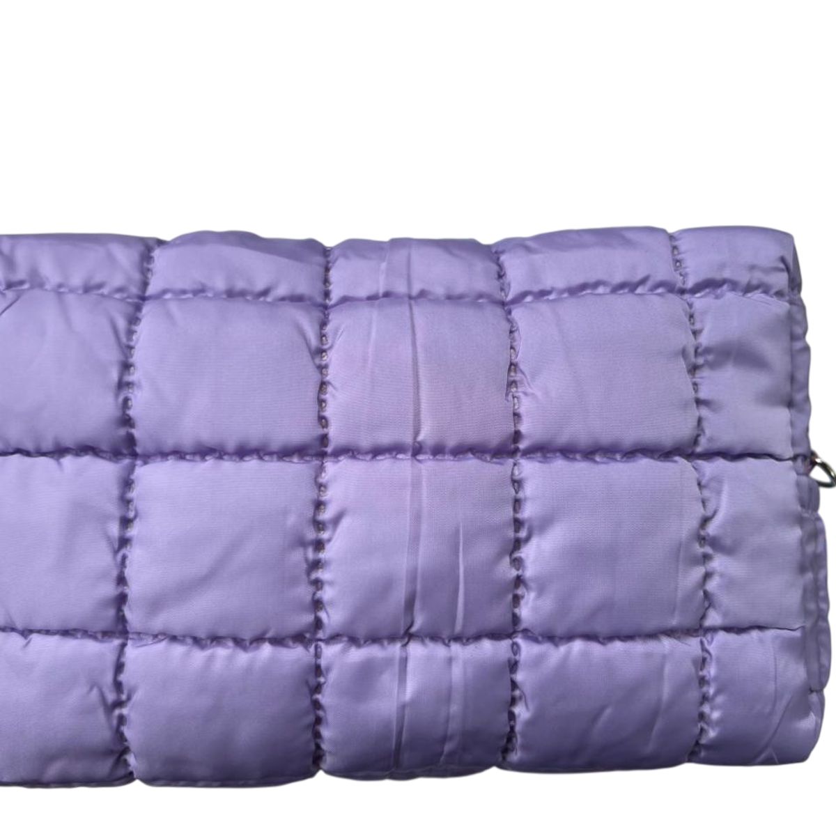 GENERICO - Cosmetiquera Fashion Puffer Amplia y Correa Brillante