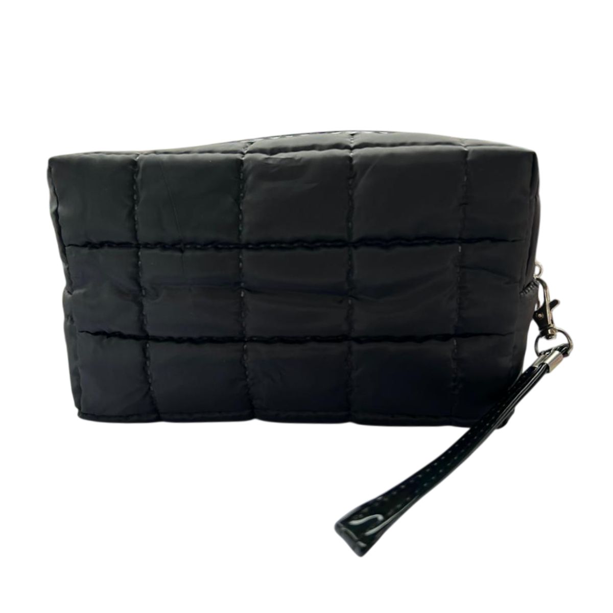 GENERICO - Cosmetiquera Fashion Puffer Amplia y Correa Brillante