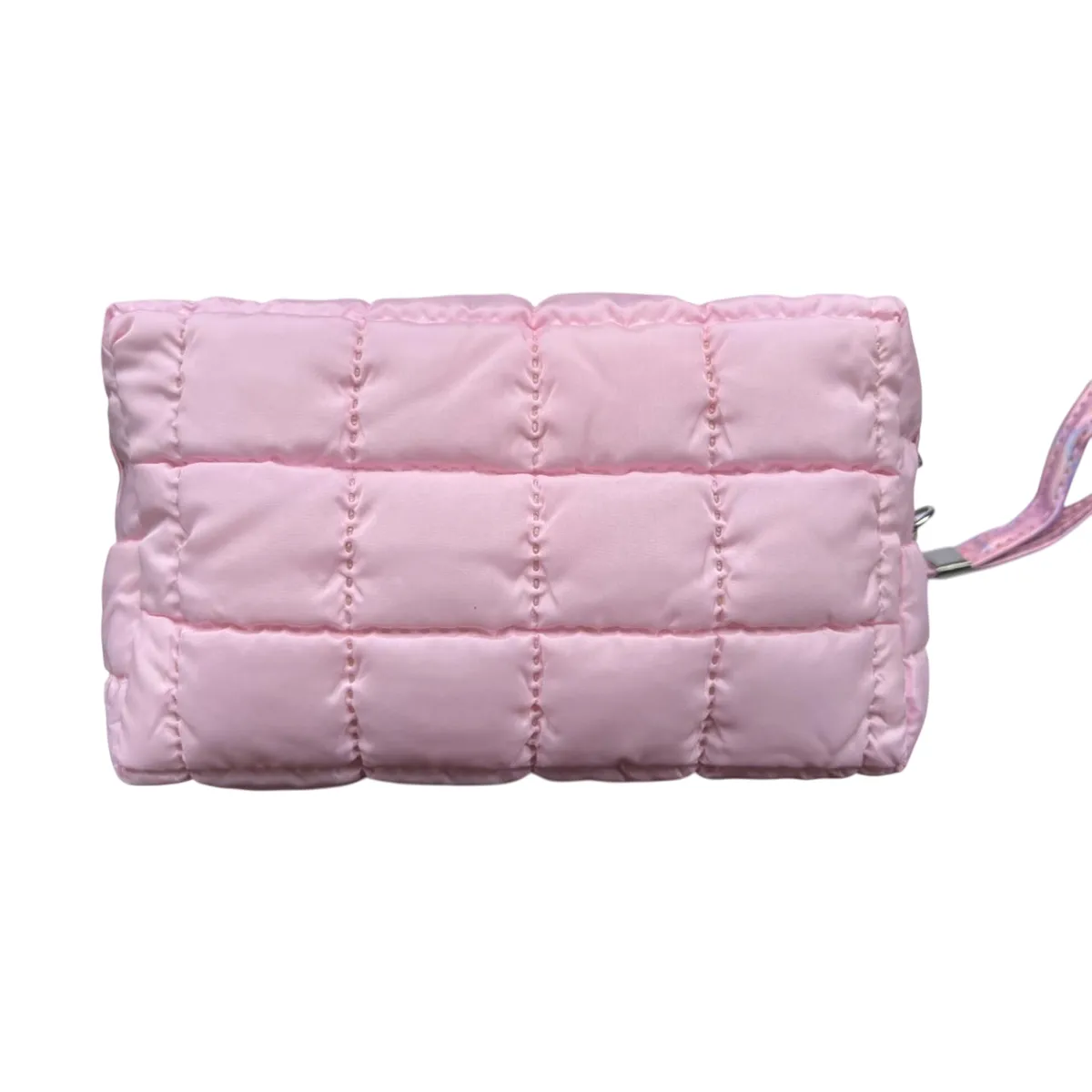 GENERICO - Cosmetiquera Fashion Puffer Amplia y Correa Brillante