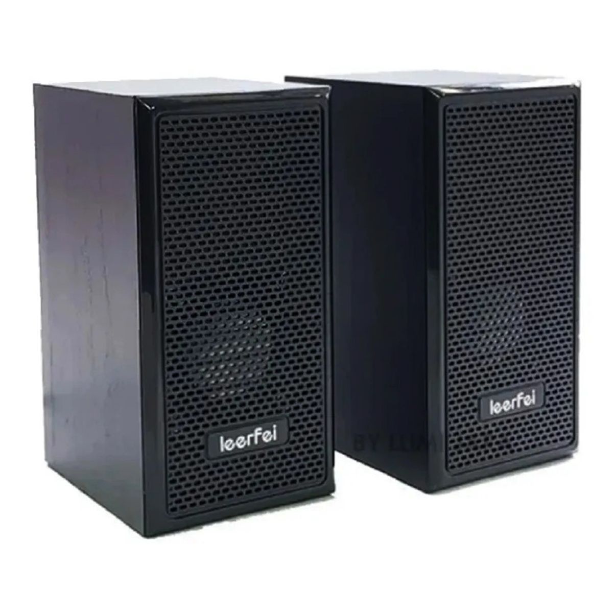 SEISA - Parlantes para PC con Control de Volumen LEERFEI - 6W MADERA