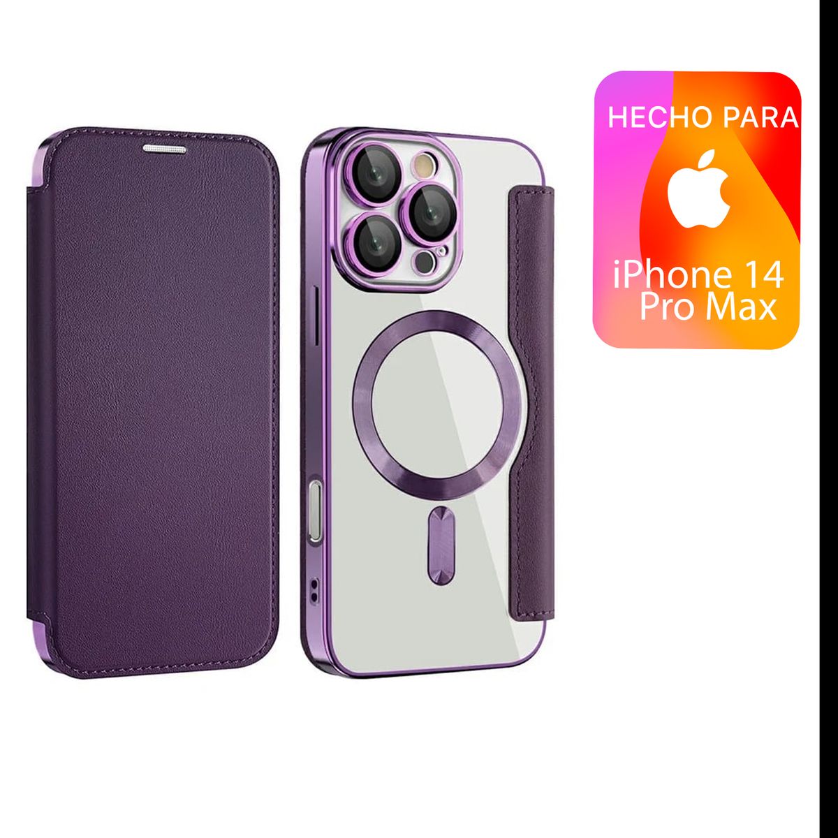 ASIA IMPORT - Case FlipCover Para iPhone 14 Pro Max Para Celular