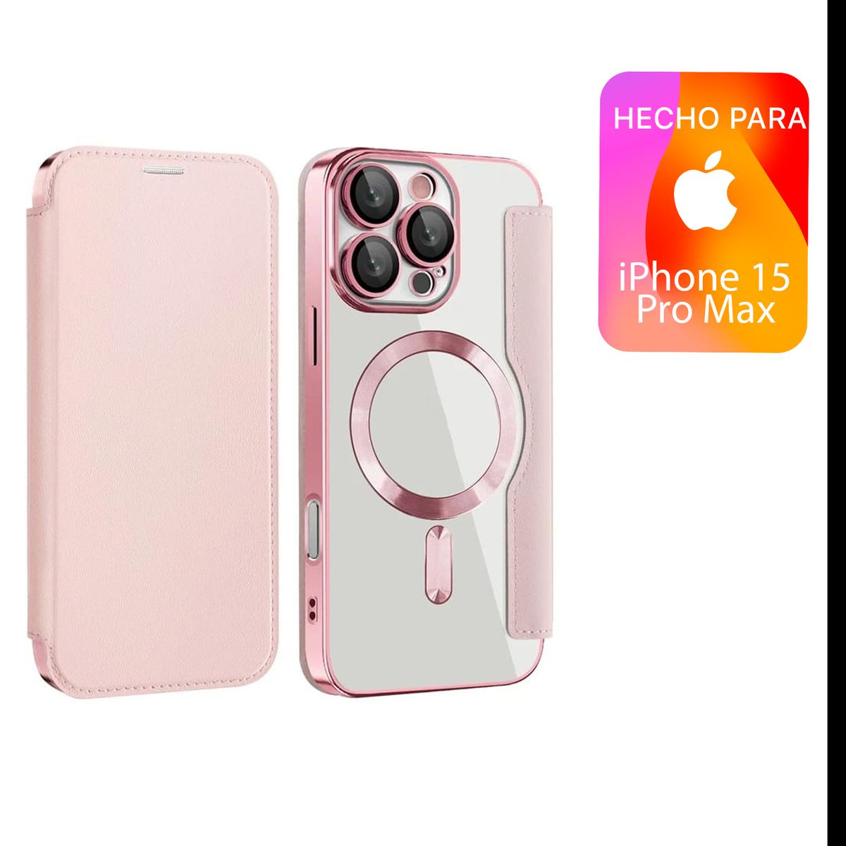 ASIA IMPORT - Case FlipCover Para iPhone 15 Pro Max Para Celular