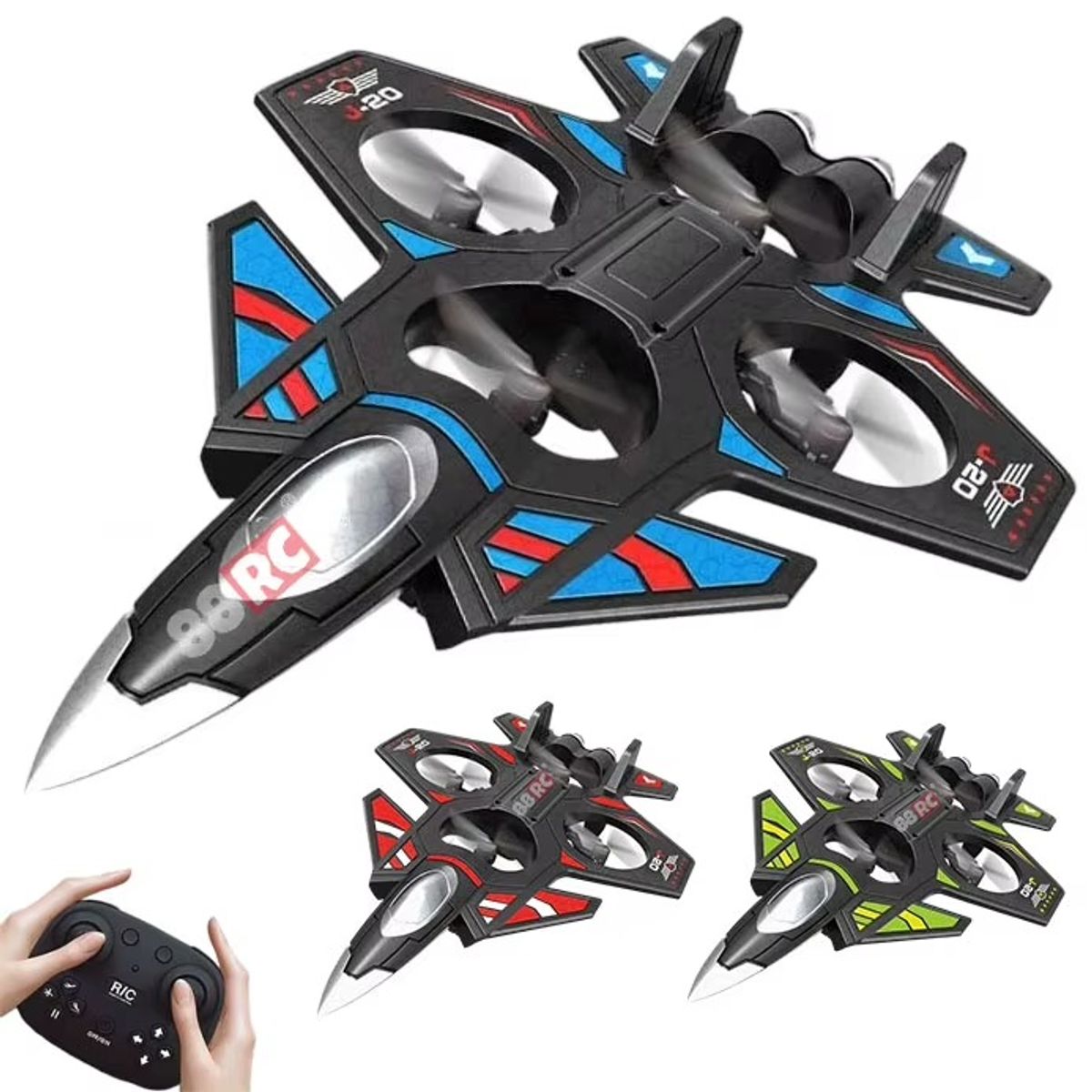 GENERICO - AVIÓN AIR CRAFT AEROJET CON LUCES PARA NIÑOS - CONTROL REMOTO