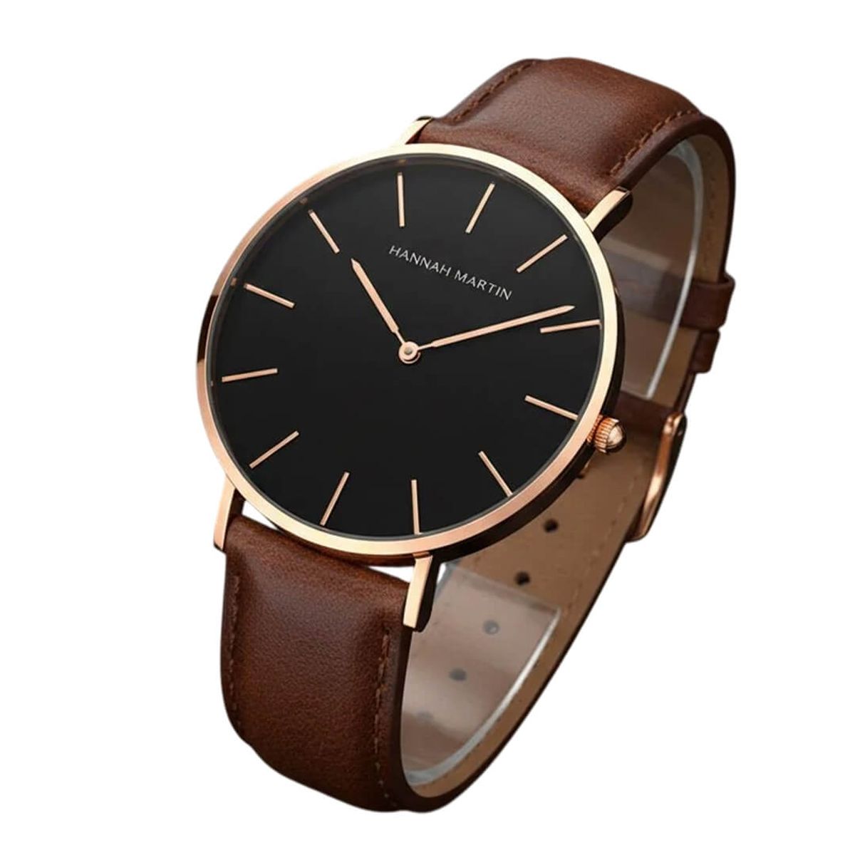 HANNAH MARTIN - Reloj Hannah Martin HAN-33 Hombre Cuero Marrón