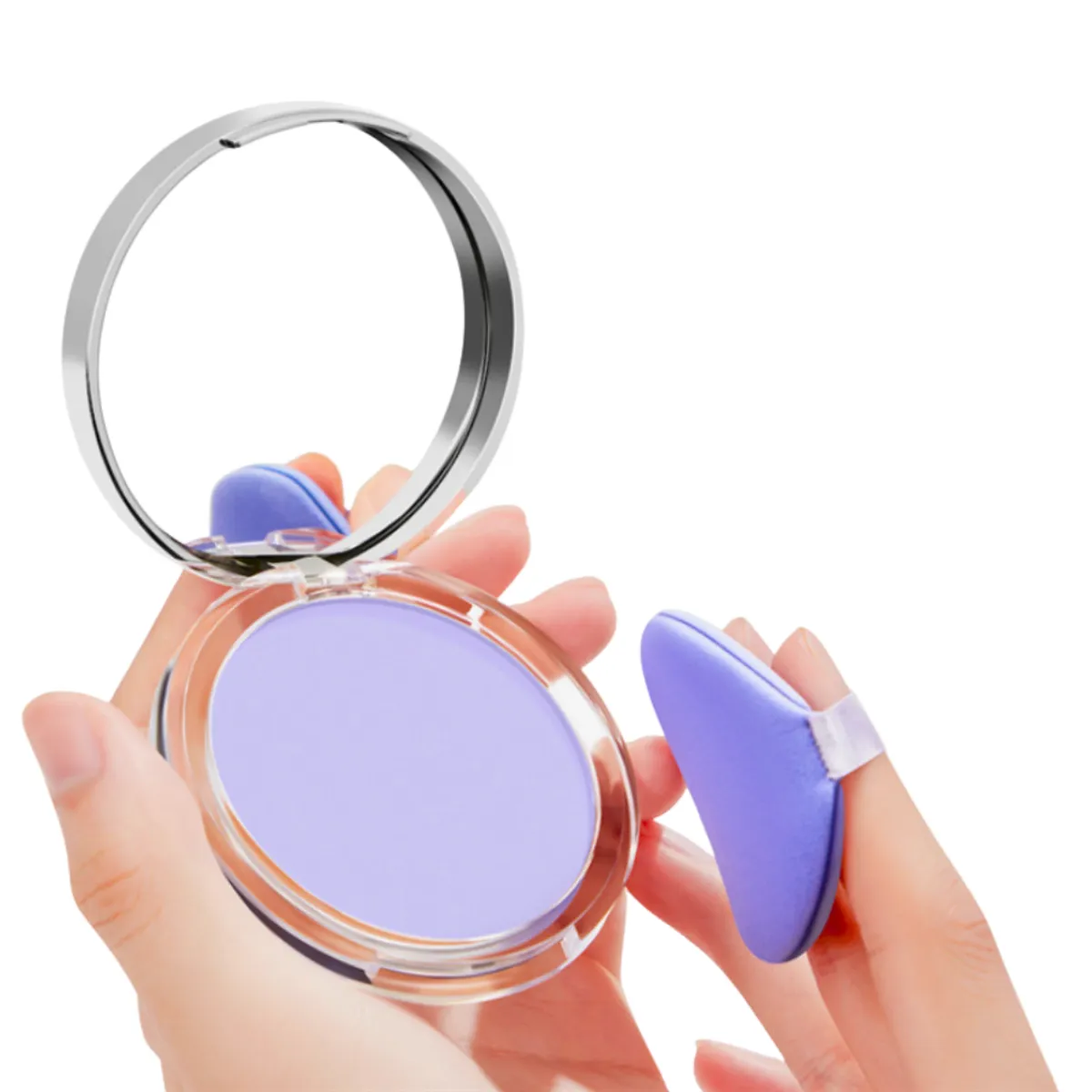 GENERICO - Candy Bella Morado Polvo Matificante Control Antibrillo Con Esponja