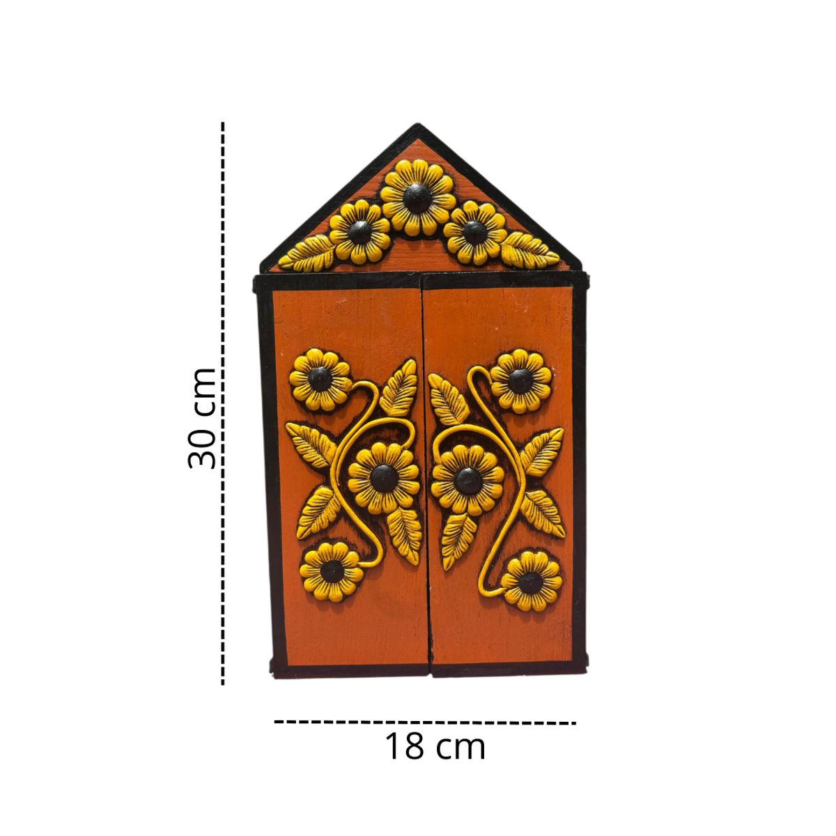 ACHALLAY ARTESANIA DE BARRO - Retablo Ayacuchano Nacimiento Caoba