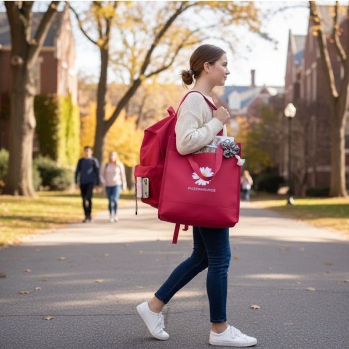 GENERICO - Mohila Kawai Set Flor 4 En 1 Bolso Cartuchera