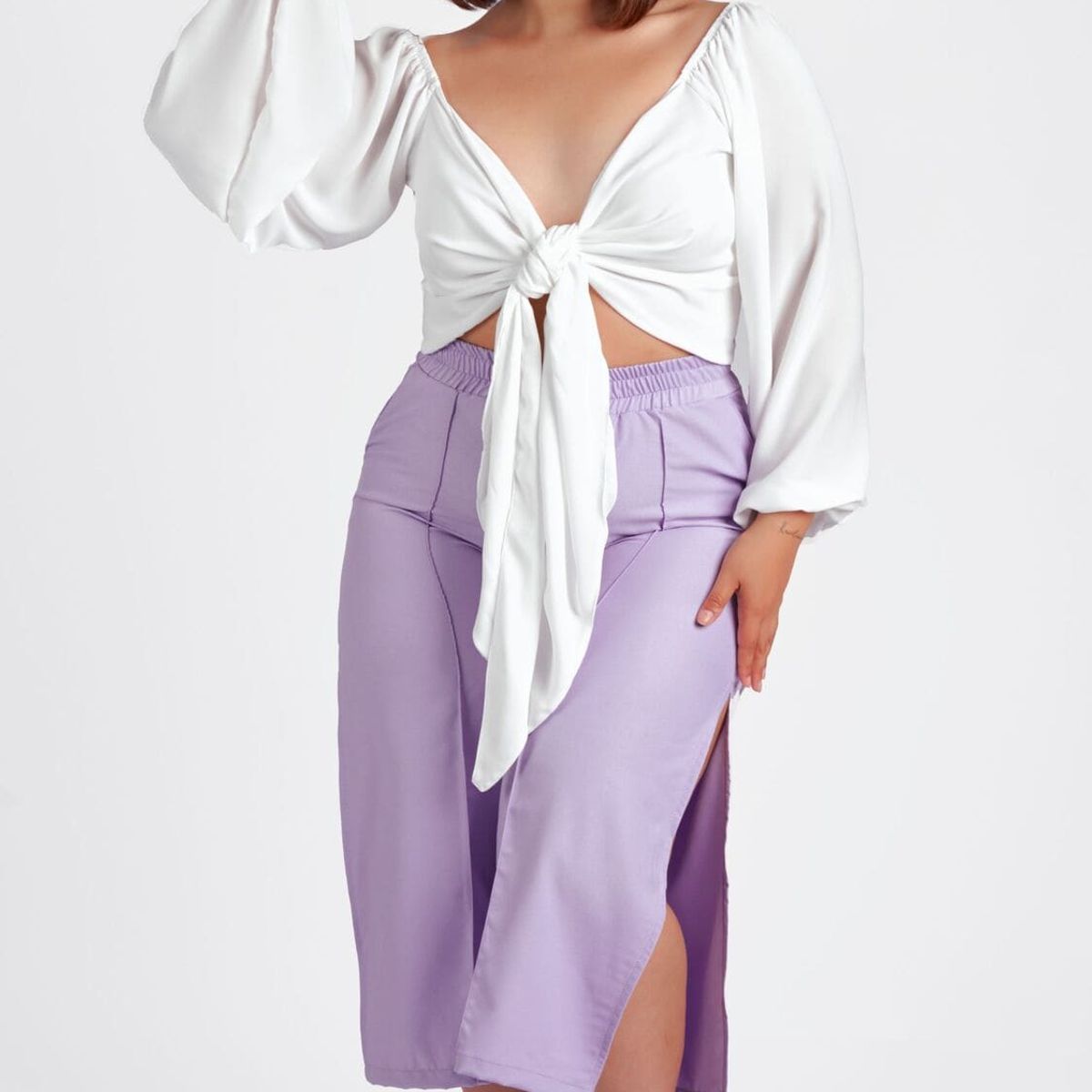 MISS LADY - Pantalón Mujer Pescador Palazzo Julieta