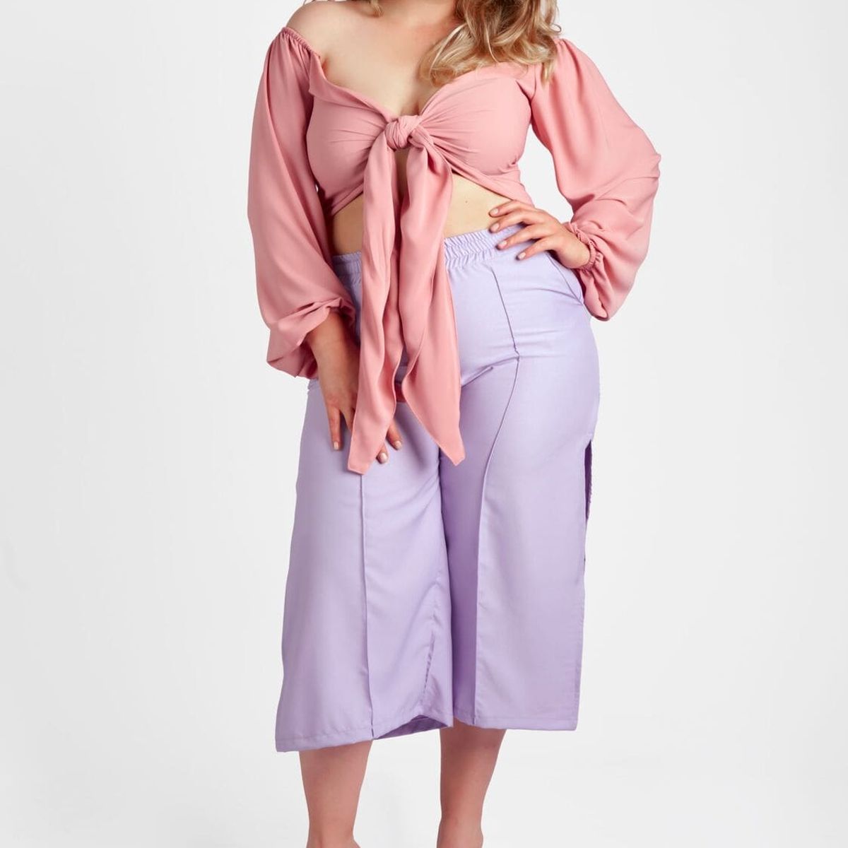 MISS LADY - Pantalón Mujer Pescador Palazzo Julieta