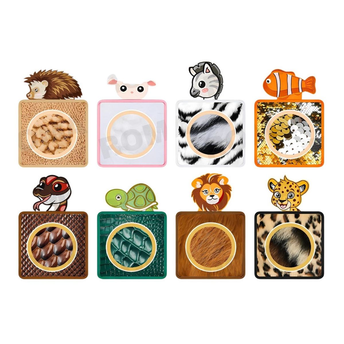 GENERICO - BALDOSAS SENSORIALES 8UND PARA BEBES Y NIÑOS - JUEGO DIDÁCTICO