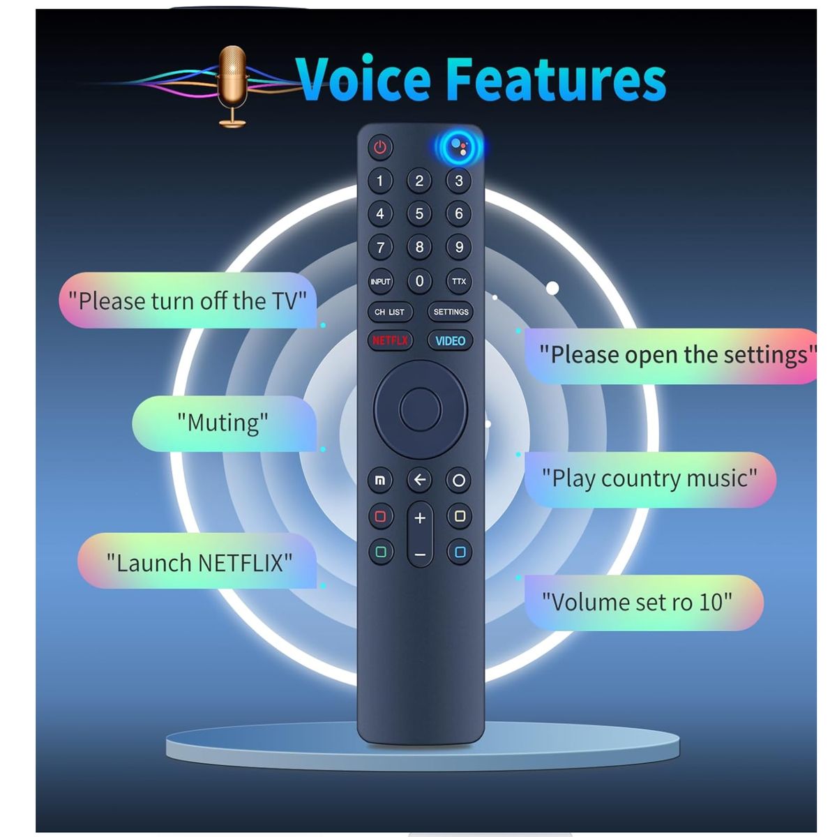 GENERICO - Control remoto Para Xiaomi MI TV Modelo XMRML-10 L32M6-6AEU L32M5-5ASP