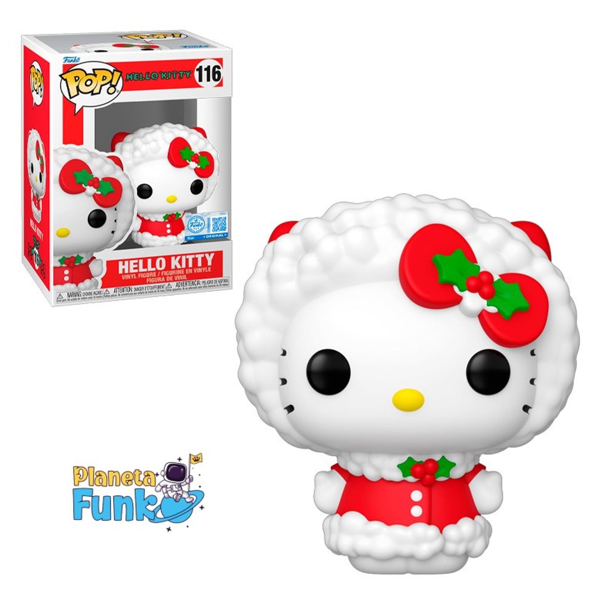 FUNKO - HELLO KITTY VESTIDA DE INVIERNO NAVIDAD 116 EXCLUSIVO