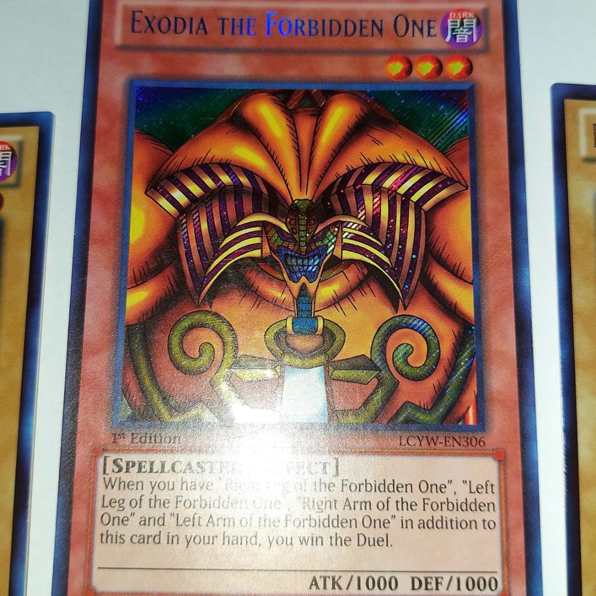 ORIGEN - YUGIOH EXODIA CARTA SECRET EXCLUSIVO CODIGO LCYW