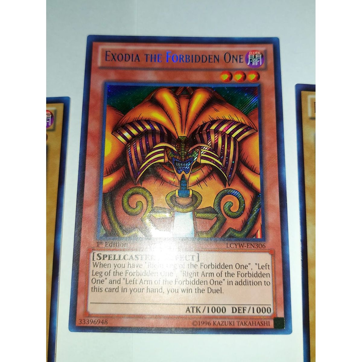 ORIGEN - YUGIOH EXODIA CARTA SECRET EXCLUSIVO CODIGO LCYW