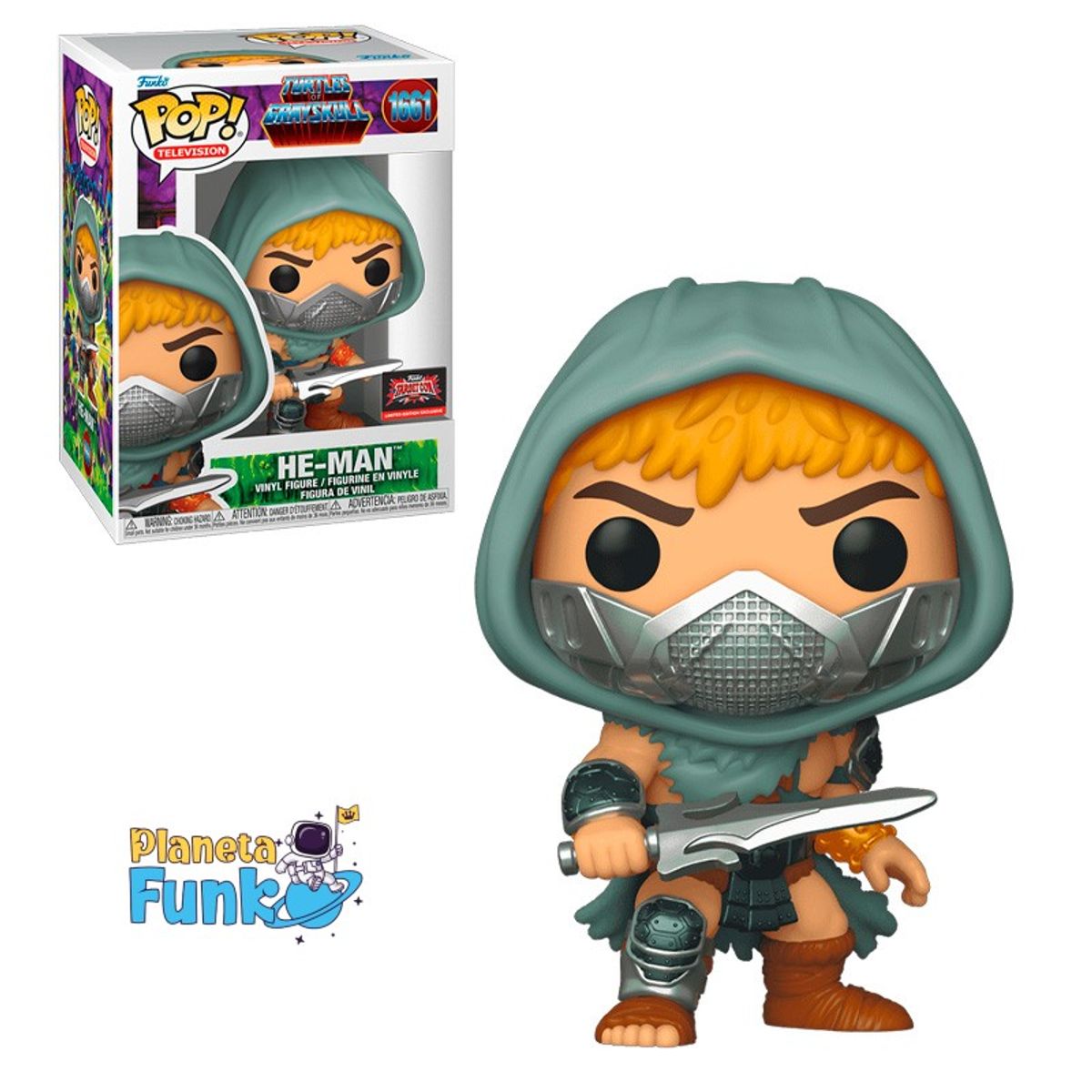 FUNKO - MASTERS OF THE UNIVERSE HE-MAN (TURTLES OF GRAYSKULL) 1661