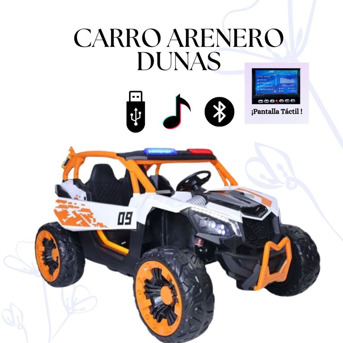 GENERICO - Carro arenero Duna 4x4 - Color ORANGE