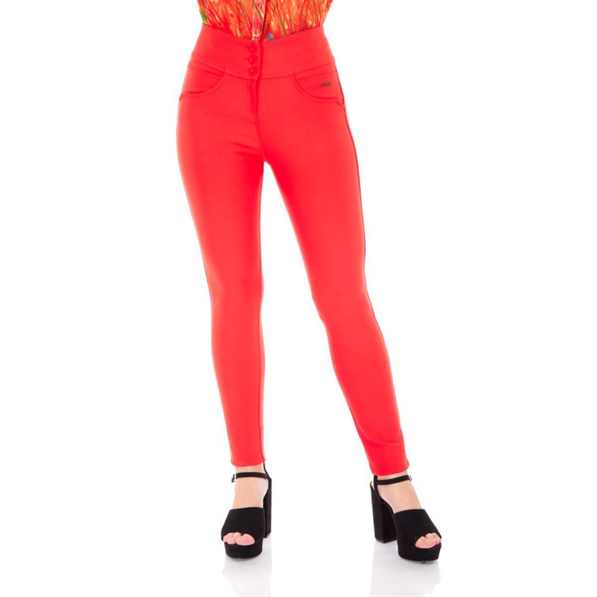 VICCI - Leggin Valentina Vicci piacenza mandarina color entero