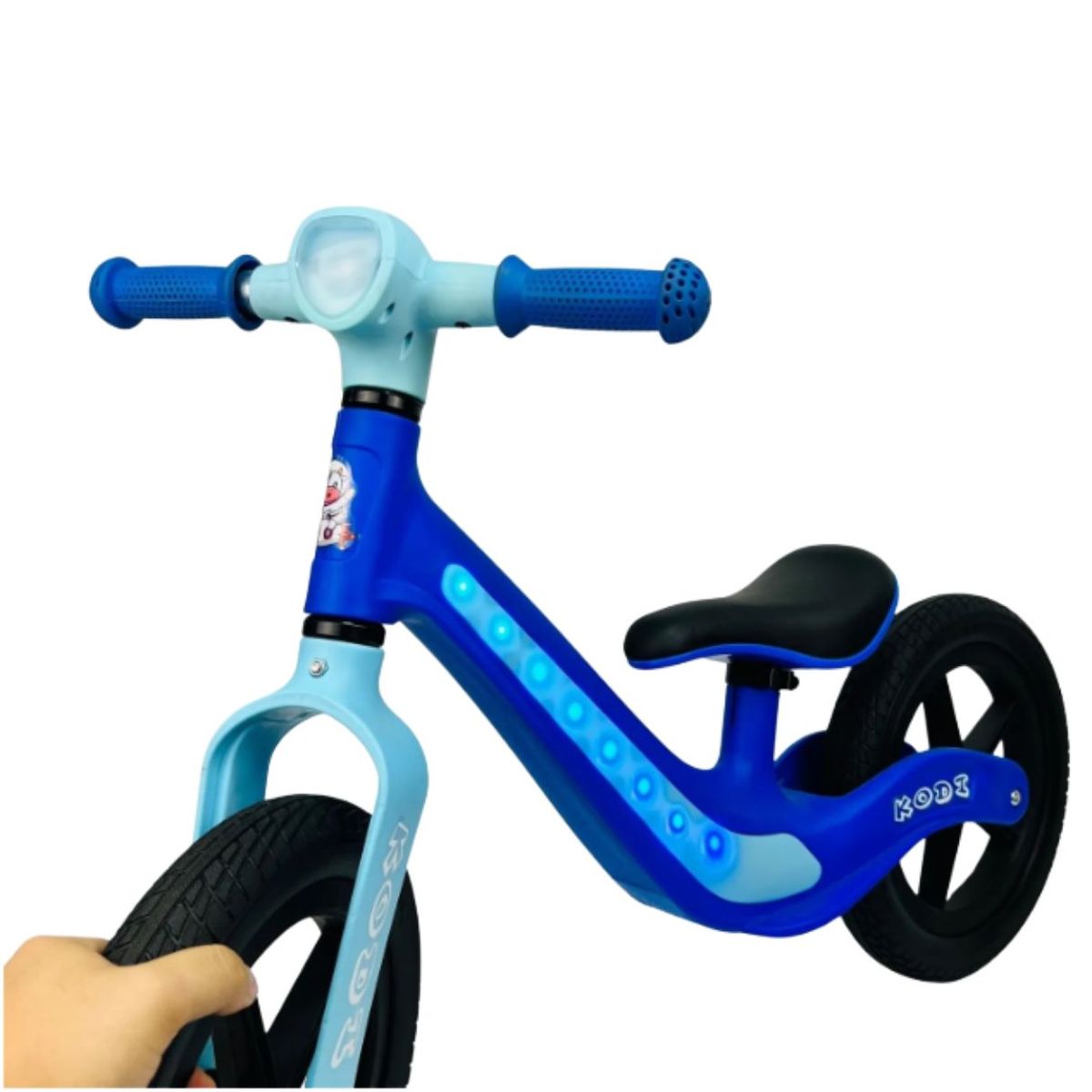 GENERICO - BICICLETA DE EQUILIBRIO PARA NIÑOS CON BLUEOOTH KODI SPEED AZUL