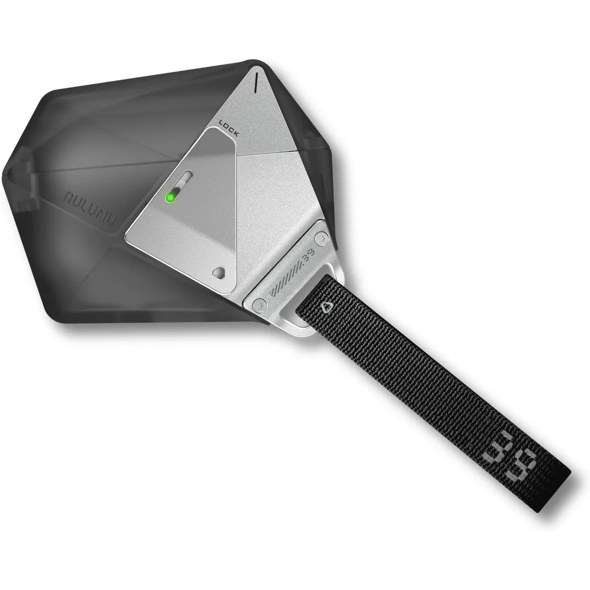 AULUMU - Case Futurista AirPods Pro 3 Aulumu Diseño Geométrico Con Hebilla Gris Oscuro