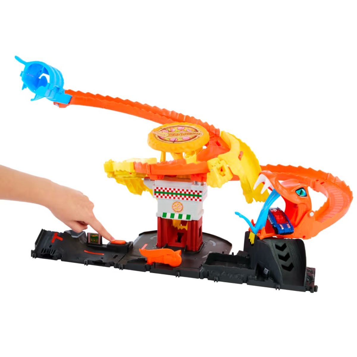 HOT WHEELS - Pista Hot Wheels City Ataque Pizza Slam Cobra Attack