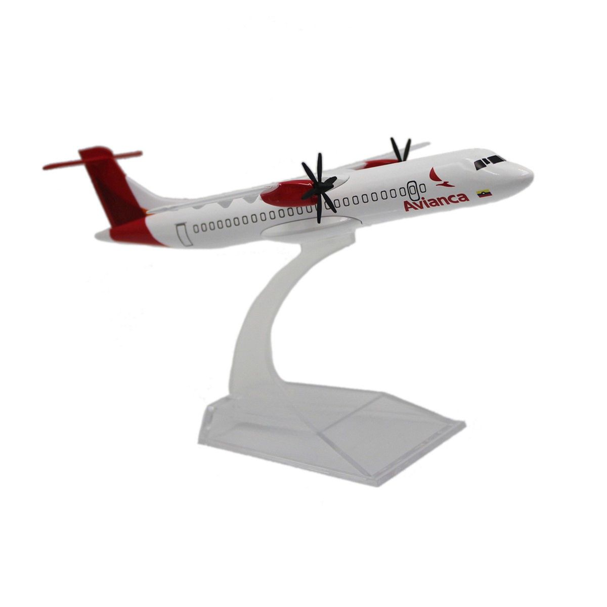 GENERICO - Avión de Metal a escala 15cm ATR72 AVIANCA