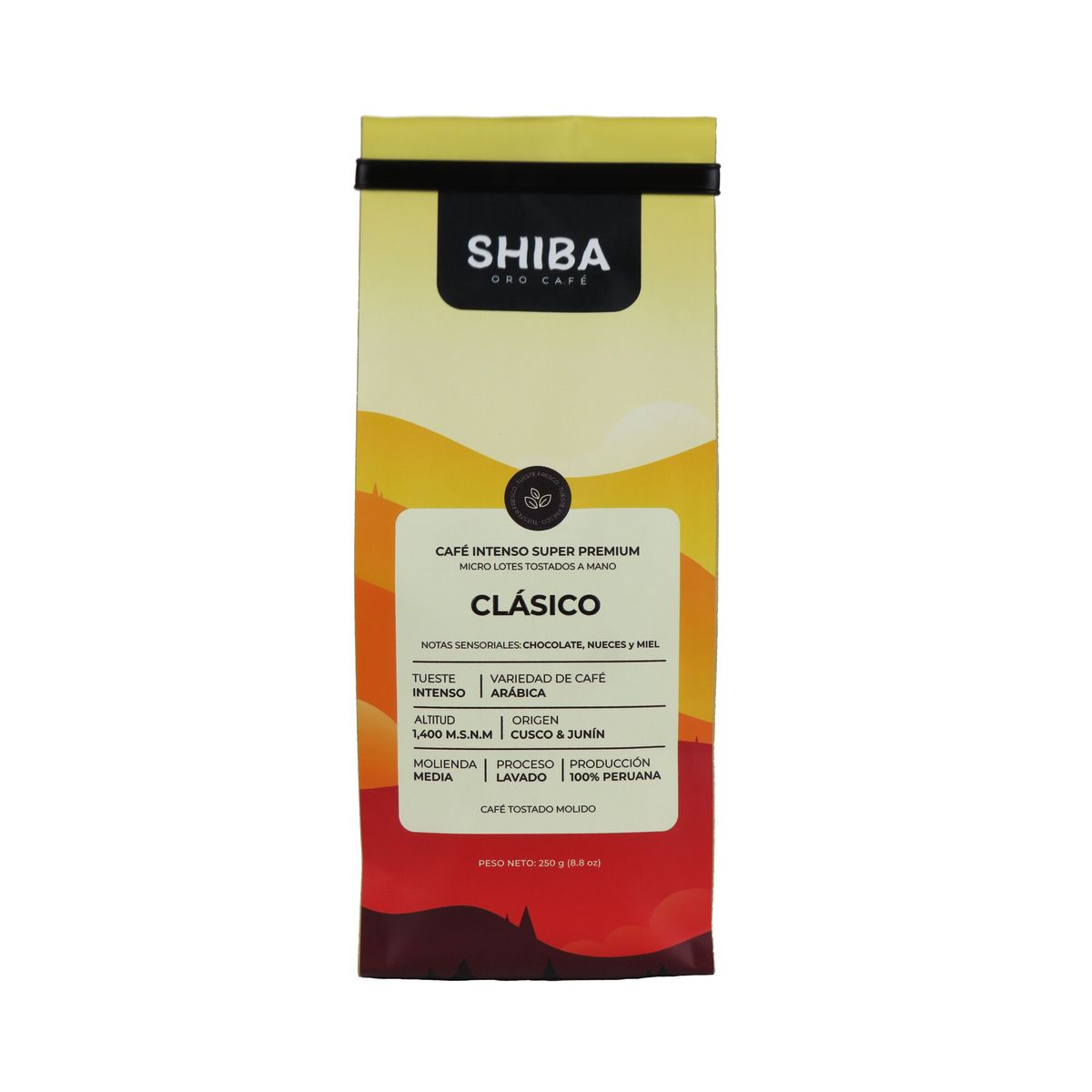 GENERICO - Café Intenso Super Premium Clásico Molienda Media SHIBA 250 g