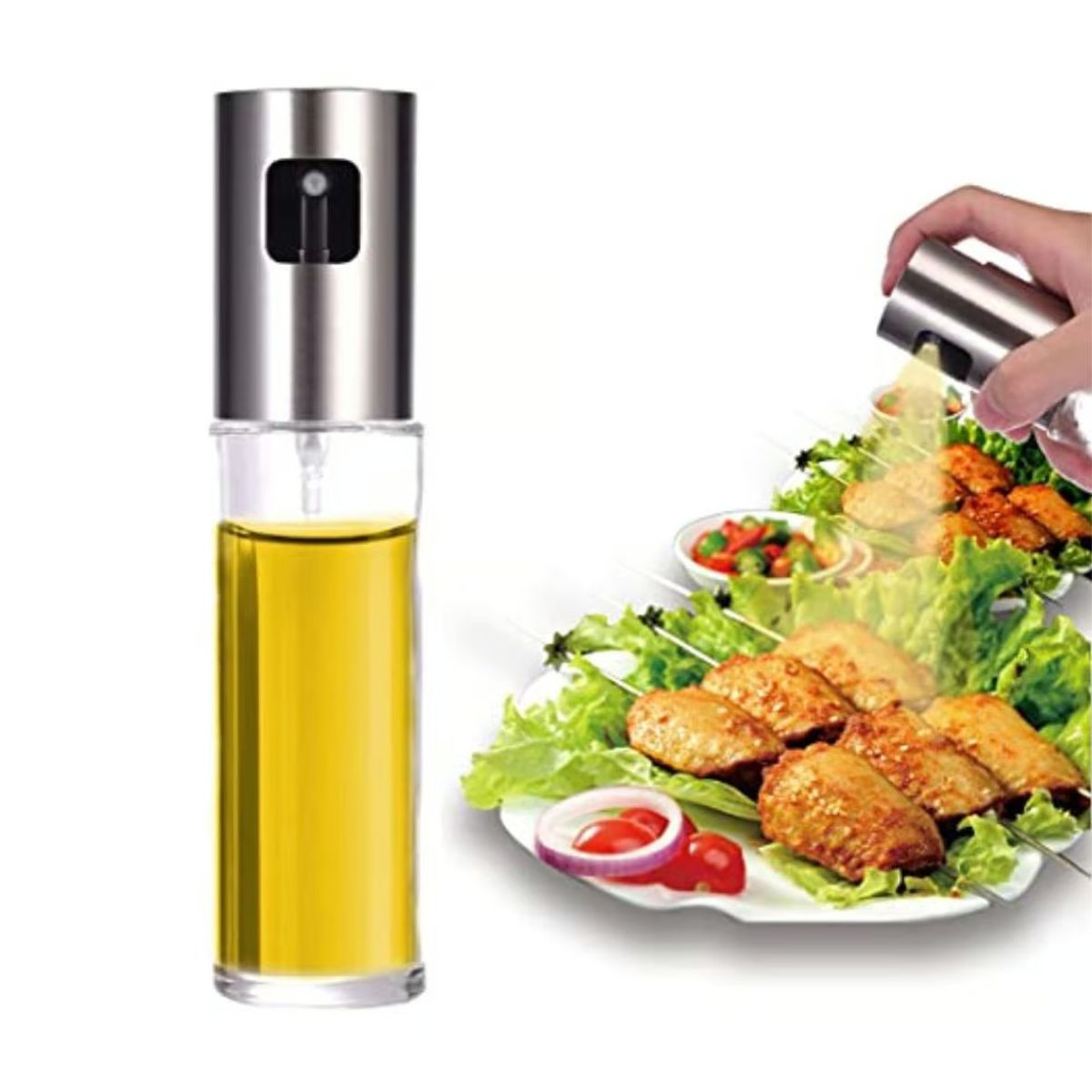 GENERICO - Pulverizador Aceitero  Spray de Aceite Vinagre de Vidrio 100ml