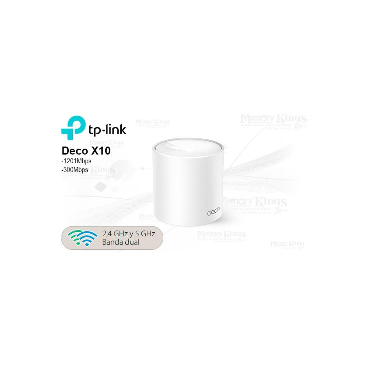 GENERICO - Router Tp-Link Deco X10 Ax1500 Mesh Wi-Fi 2 Bandas, Cobertura Amplia Y Alta Velocidad