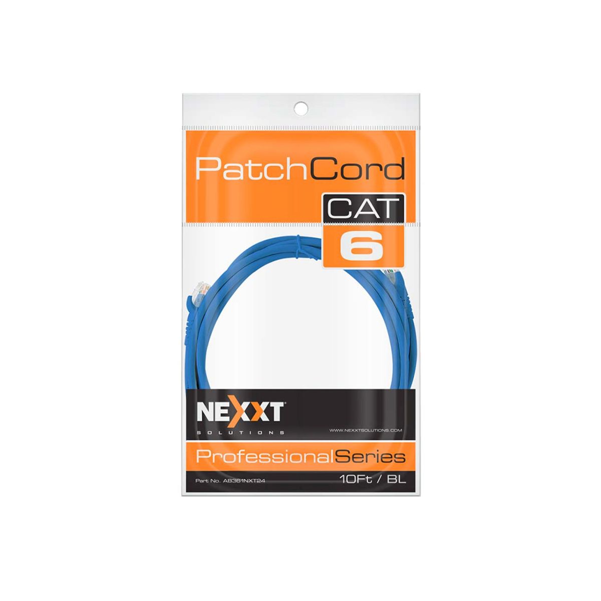 GENERICO - Cable Net Nexxt Cat6 3 Pies - Alta Velocidad, Conectividad Confiable Y Diseño En Color Neg