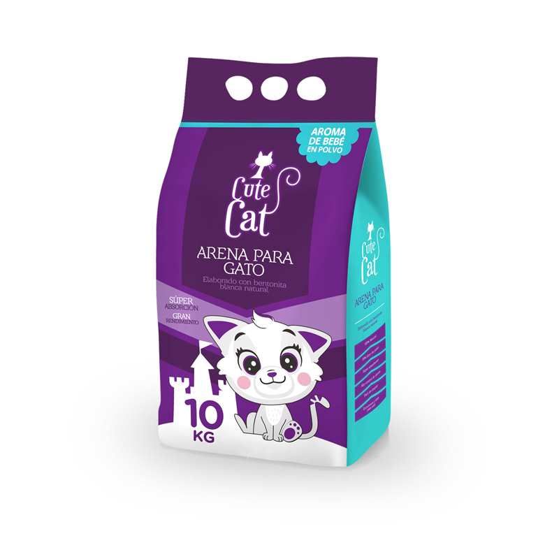 CUTE CAT - Cute Cat Arena Para Gatos 10 Kg