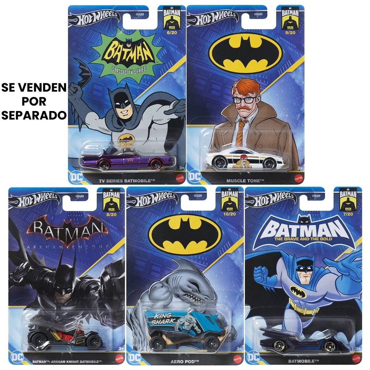 HOT WHEELS - Hot Wheels Batman 85 años - Batmobile 7/20 auto DC vehículo Batimovil