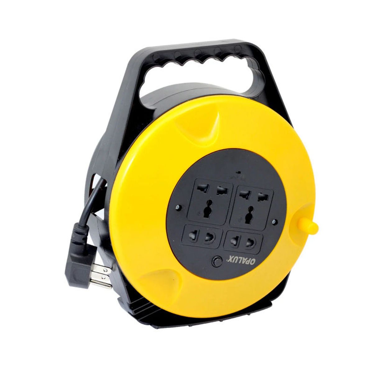 Carrete de Cable Portátil con 4 Salidas 10 Metros OPALUX OP-R404Y, marca OPALUX - Foto Principal