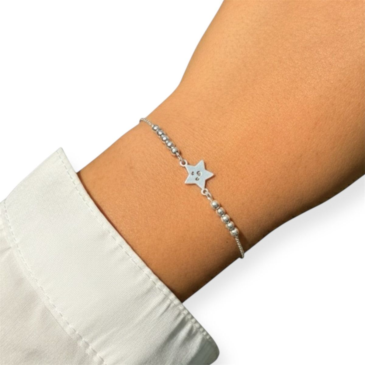 JOYERIA D'PILMER - PULSERA DE PLATA ESTRELLITA