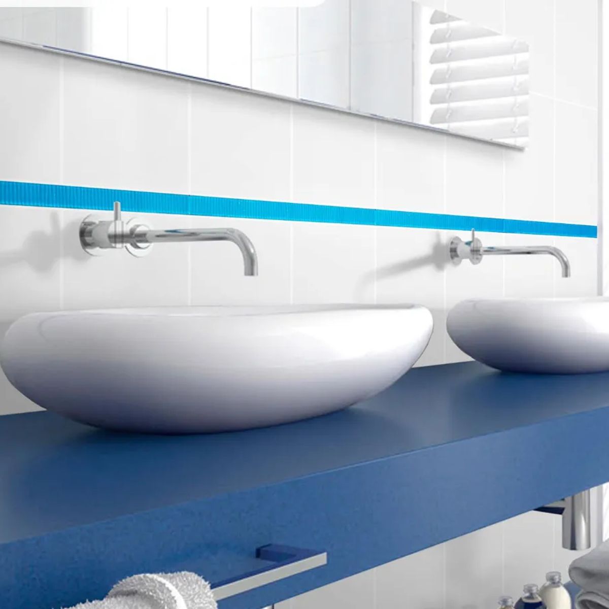 GENERICO - Grifocaño De Pared Con Pico Alargado Giratorio 360° Acero Gris Brillante