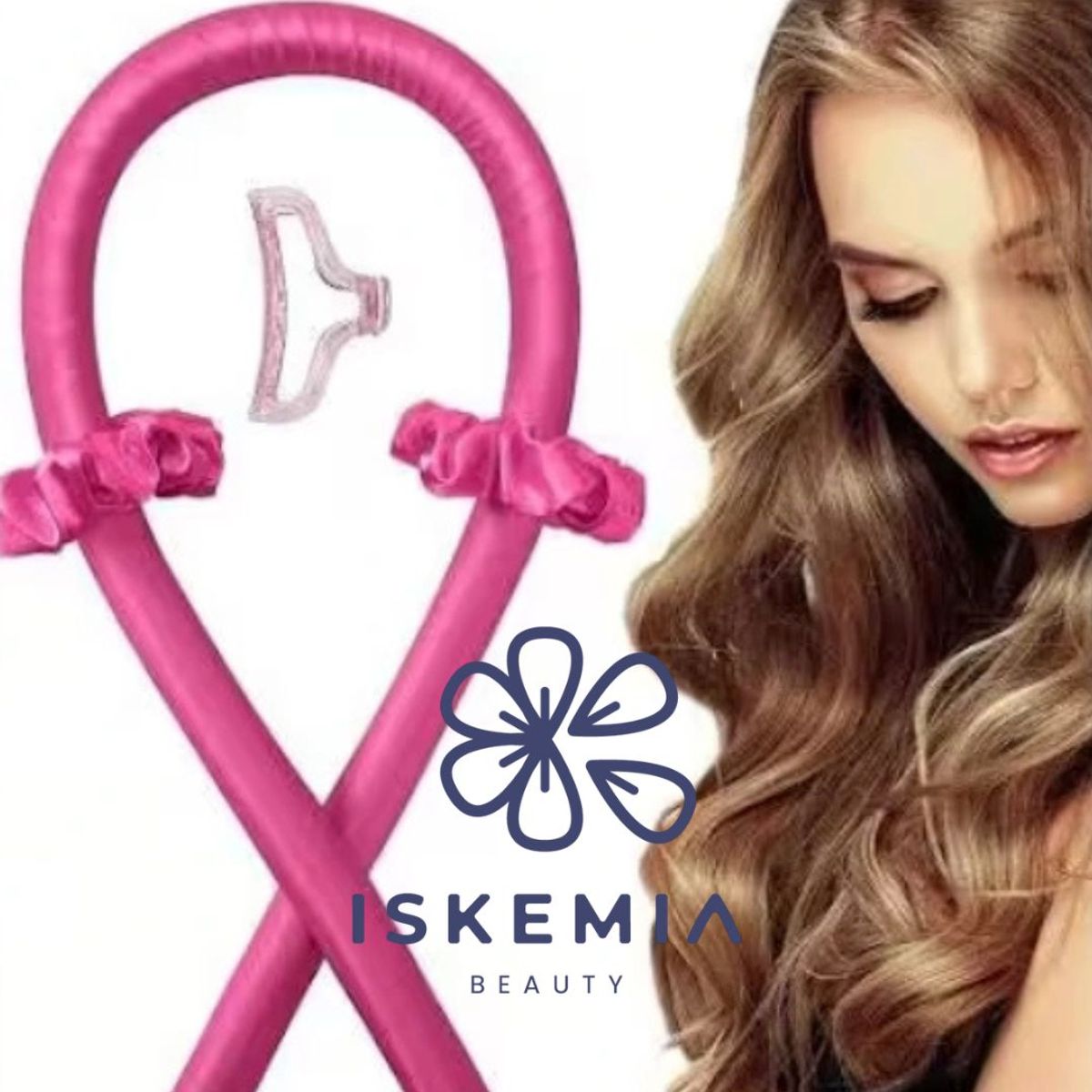 GENERICO - Set Rizador de Cabello Ondas nocturnas sin calor en FUCSIA