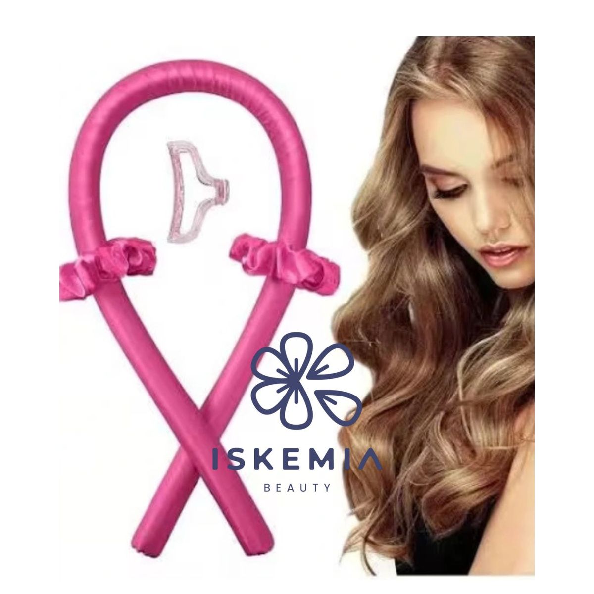 GENERICO - Set Rizador de Cabello Ondas nocturnas sin calor en FUCSIA