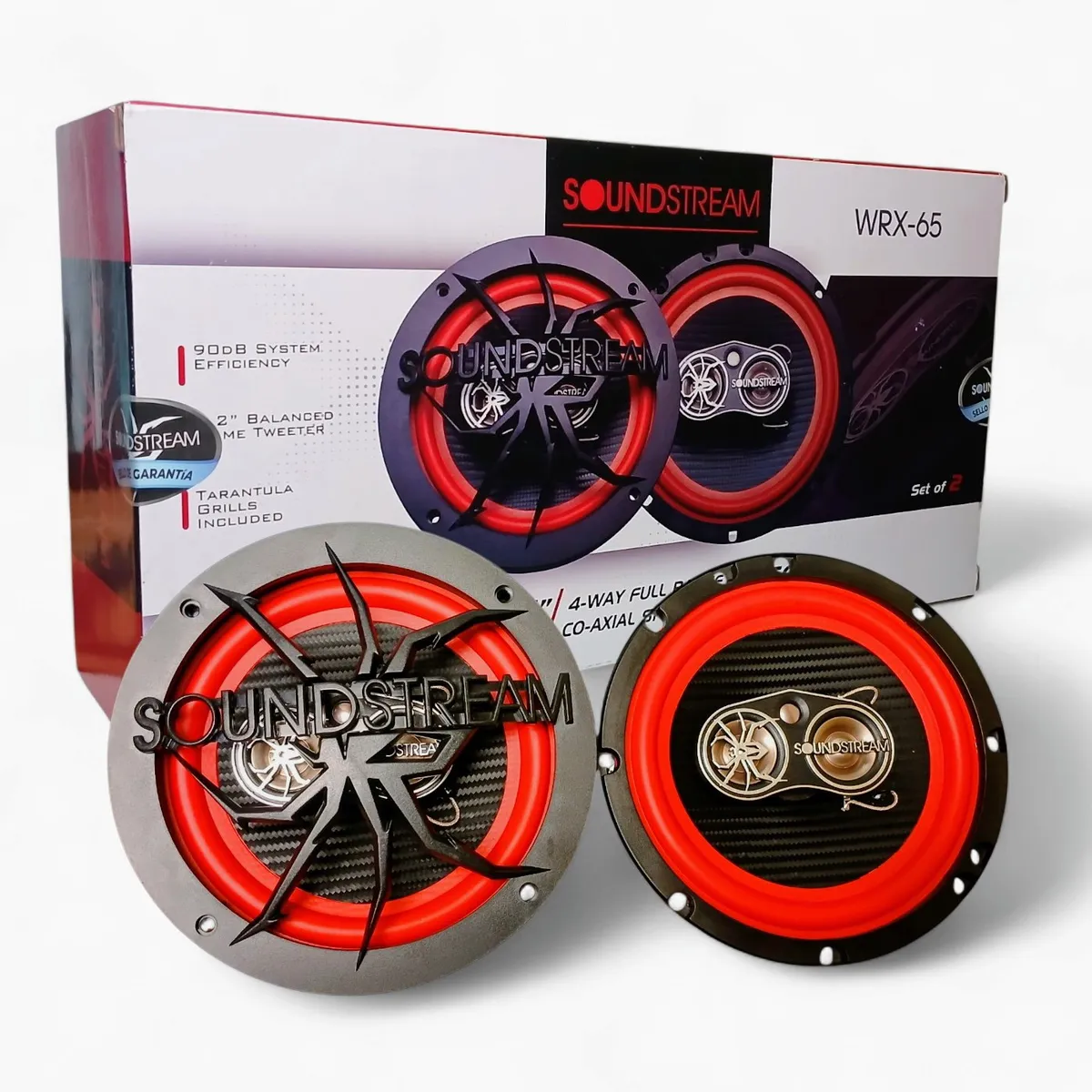 SOUNDSTREAM - Set de parlantes coaxiales soundstream 250w 6.5 pulgadas.